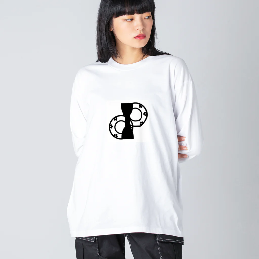 森澤勇司Yuji Morisawaのモノクロコツヅミ Big Long Sleeve T-Shirt