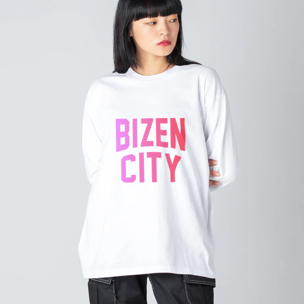 JIMOTOE Wear Local Japanの備前市 BIZEN CITY ビッグシルエットロングスリーブTシャツ