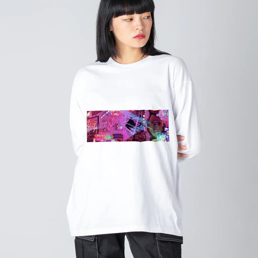 strangeのサイバーピンク Big Long Sleeve T-Shirt