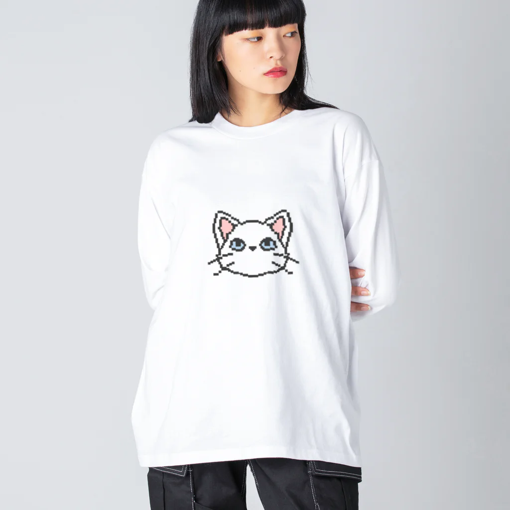 ドットのねここ ビッグシルエットロングスリーブTシャツ