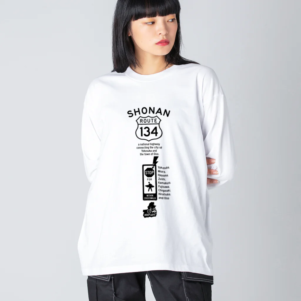 boldandnewのR134_No.001_BK Big Long Sleeve T-Shirt