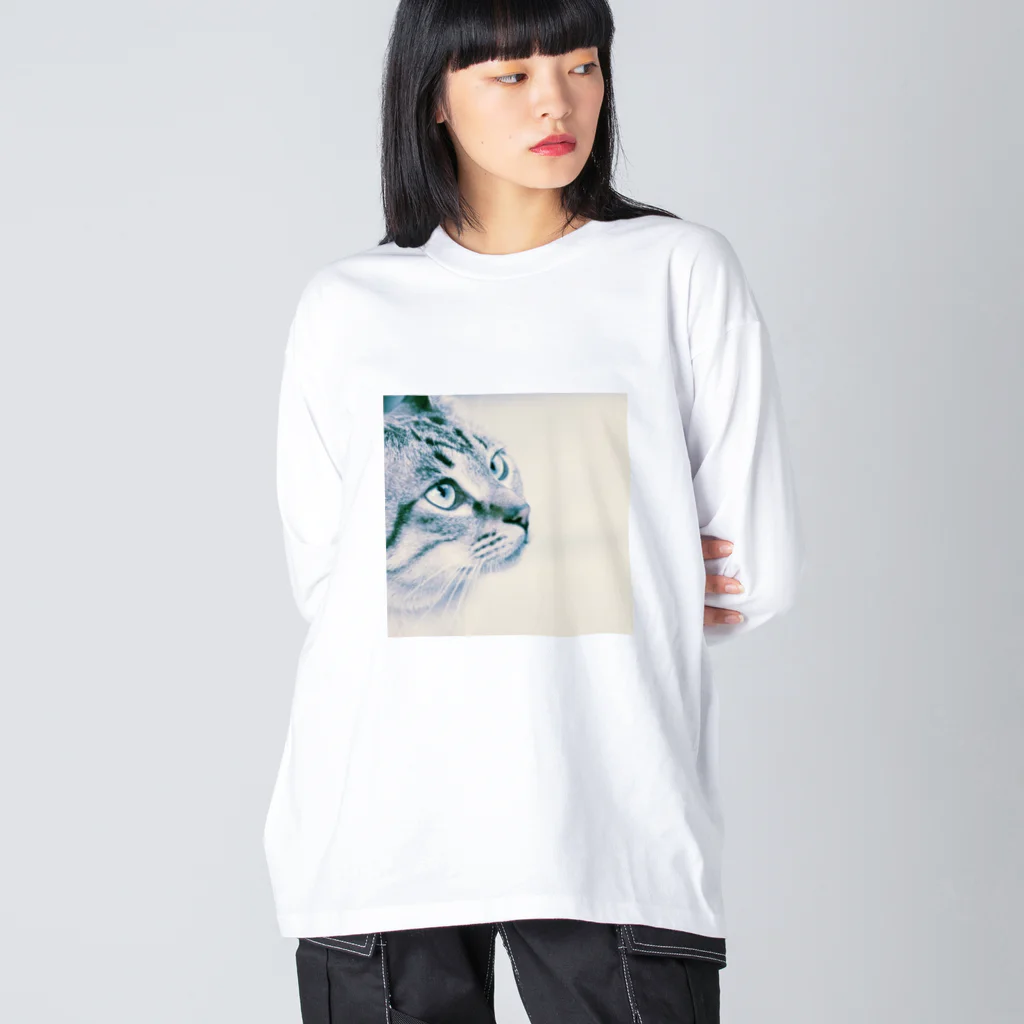 0isall_zoologicalの猫部2 ビッグシルエットロングスリーブTシャツ