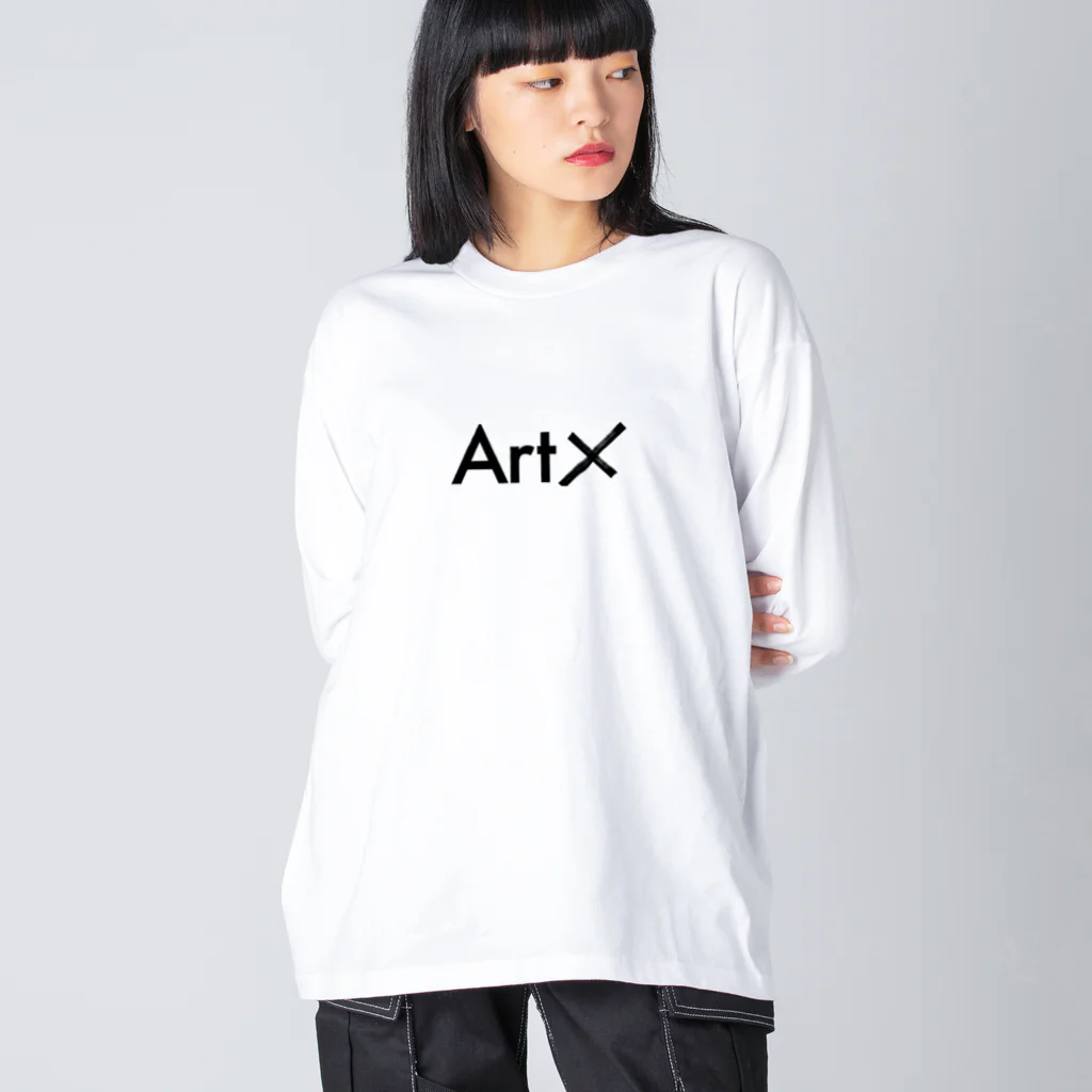 aisaacのArtX黒ロゴ Big Long Sleeve T-Shirt