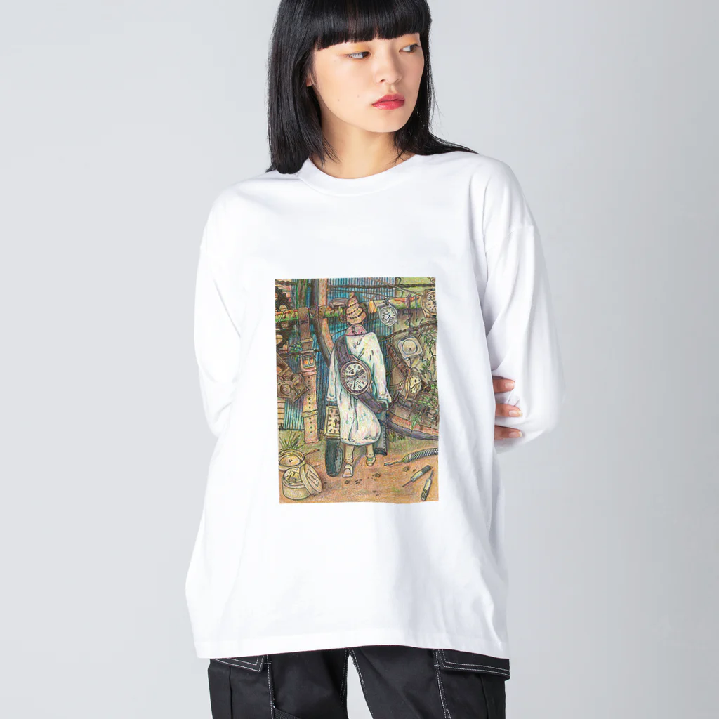 ブルーウォッチの時計少女 Big Long Sleeve T-Shirt