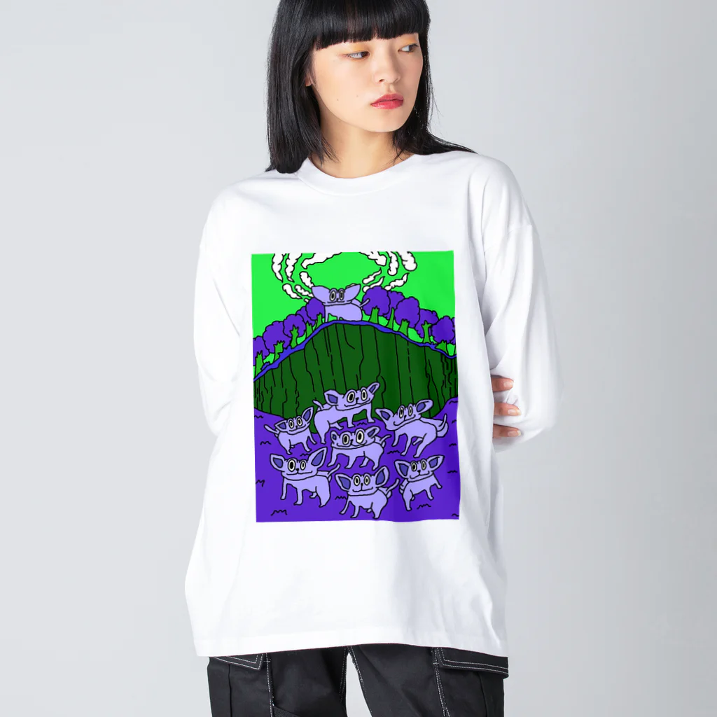 4000kmの王者のたたずまい in night Big Long Sleeve T-Shirt