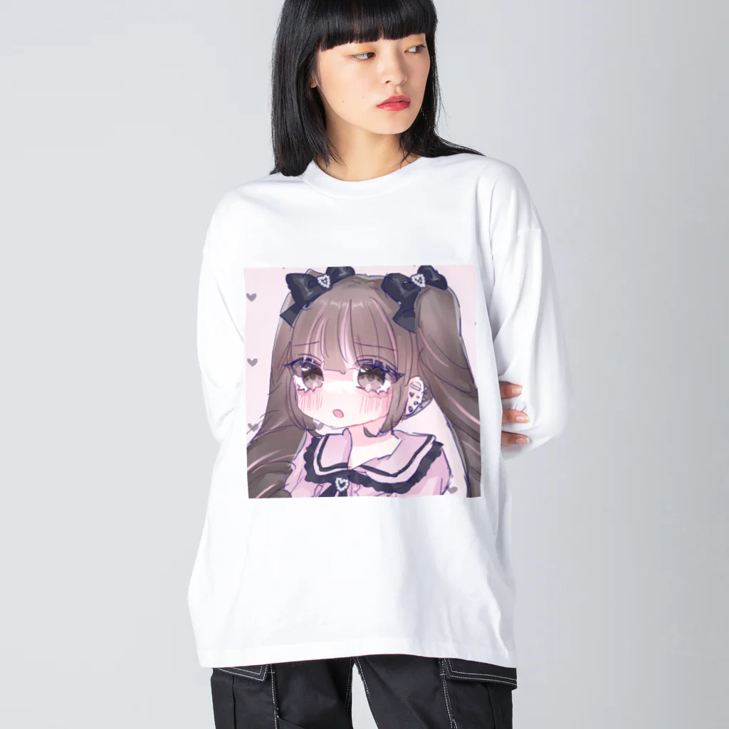 あくむ病院の地雷ちゃん ビッグシルエットロングスリーブTシャツ