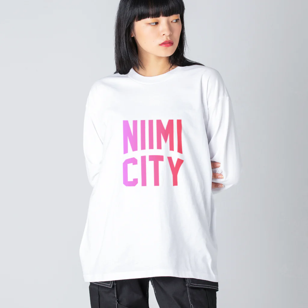 JIMOTOE Wear Local Japanの新見市 NIIMI CITY Big Long Sleeve T-Shirt