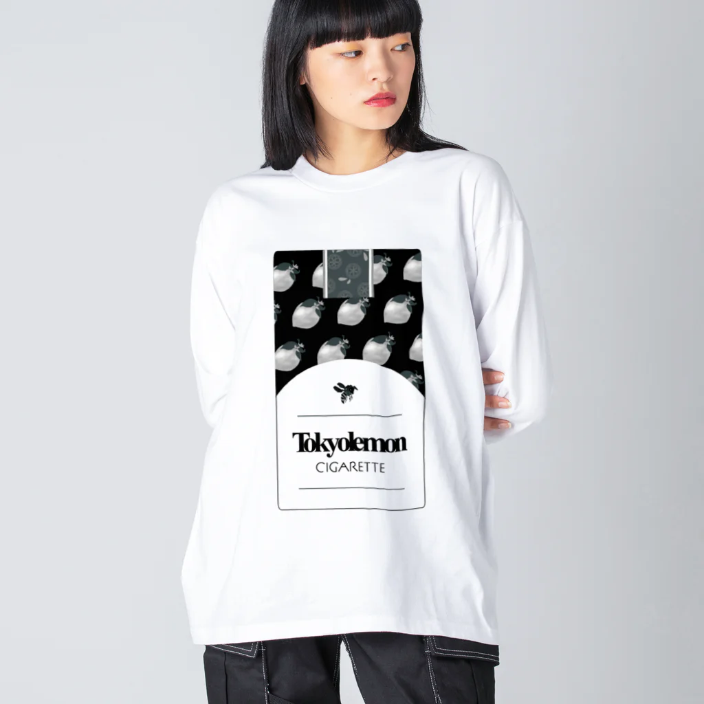 檸檬堂の檸檬モノクログッズ 透明ver. Big Long Sleeve T-Shirt