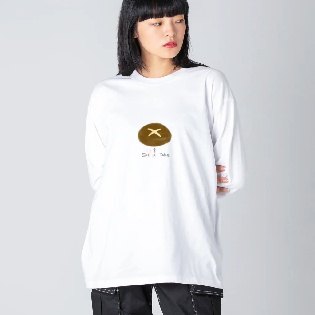 おぎそあやかのシイタケのつづり Big Long Sleeve T-Shirt