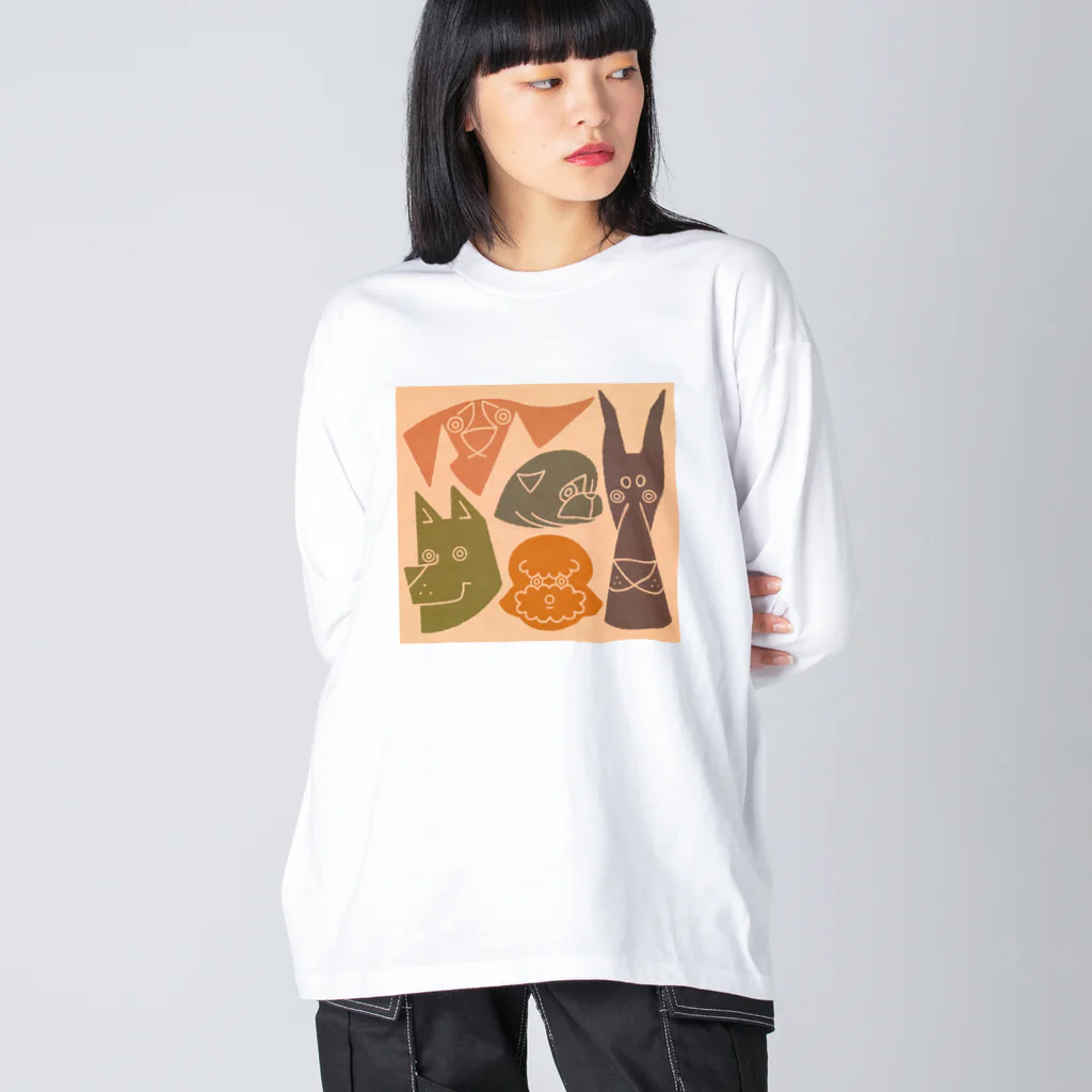 boo-banaのワンワンズ Big Long Sleeve T-Shirt