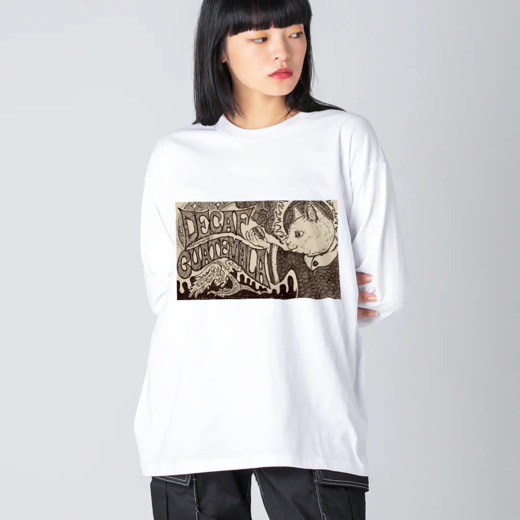 COAL TAR MOONの珈琲のカミサマ(2020年・ほさかまき作品) Big Long Sleeve T-Shirt