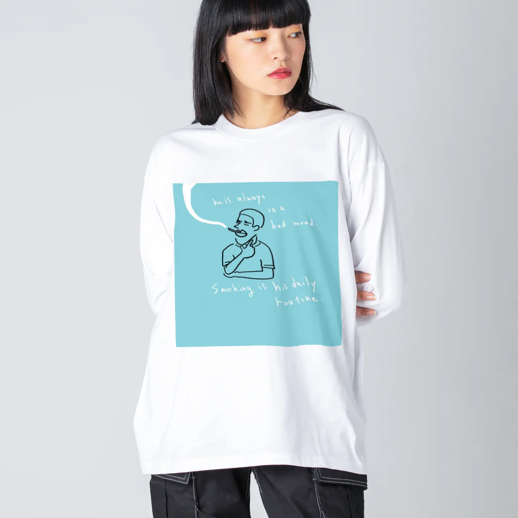yu  design ユウスケナカガワのsmorking boy ビッグシルエットロングスリーブTシャツ