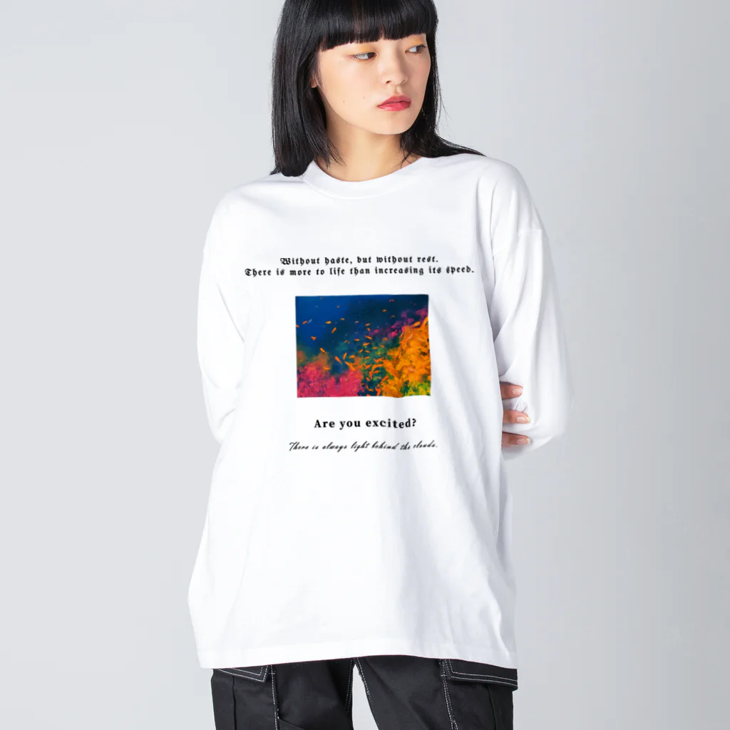 atelier PinoMiのcoral reef ビッグシルエットロングスリーブTシャツ