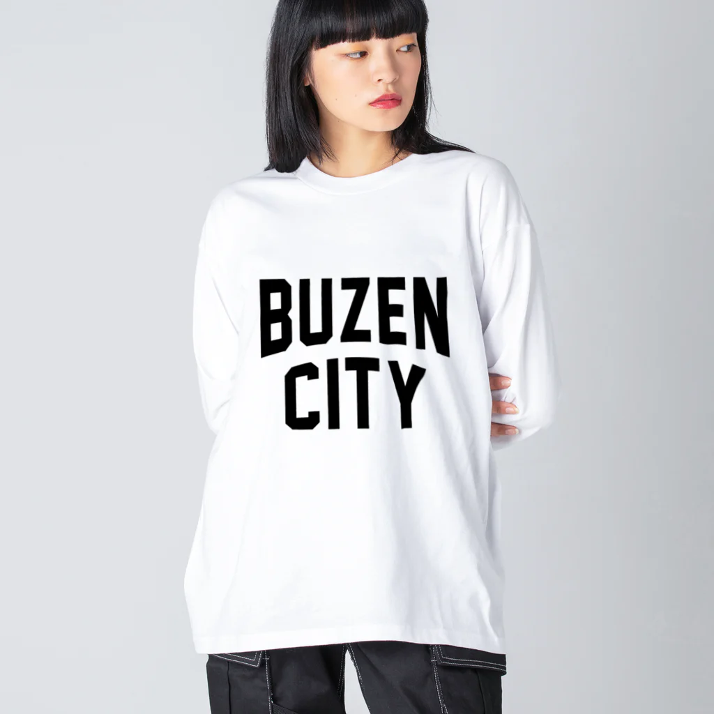 JIMOTOE Wear Local Japanの豊前市 BUZEN CITY Big Long Sleeve T-Shirt