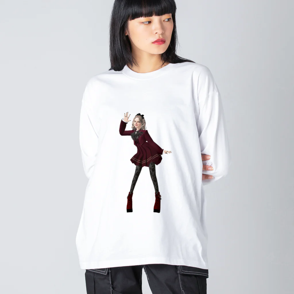 【ホラー専門店】ジルショップの紅い制服の女学生＊おしゃれ＊可愛い Big Long Sleeve T-Shirt