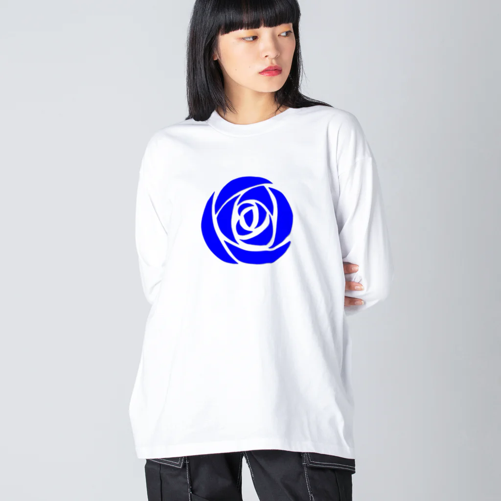 武者小路夕桐の青薔薇 Big Long Sleeve T-Shirt