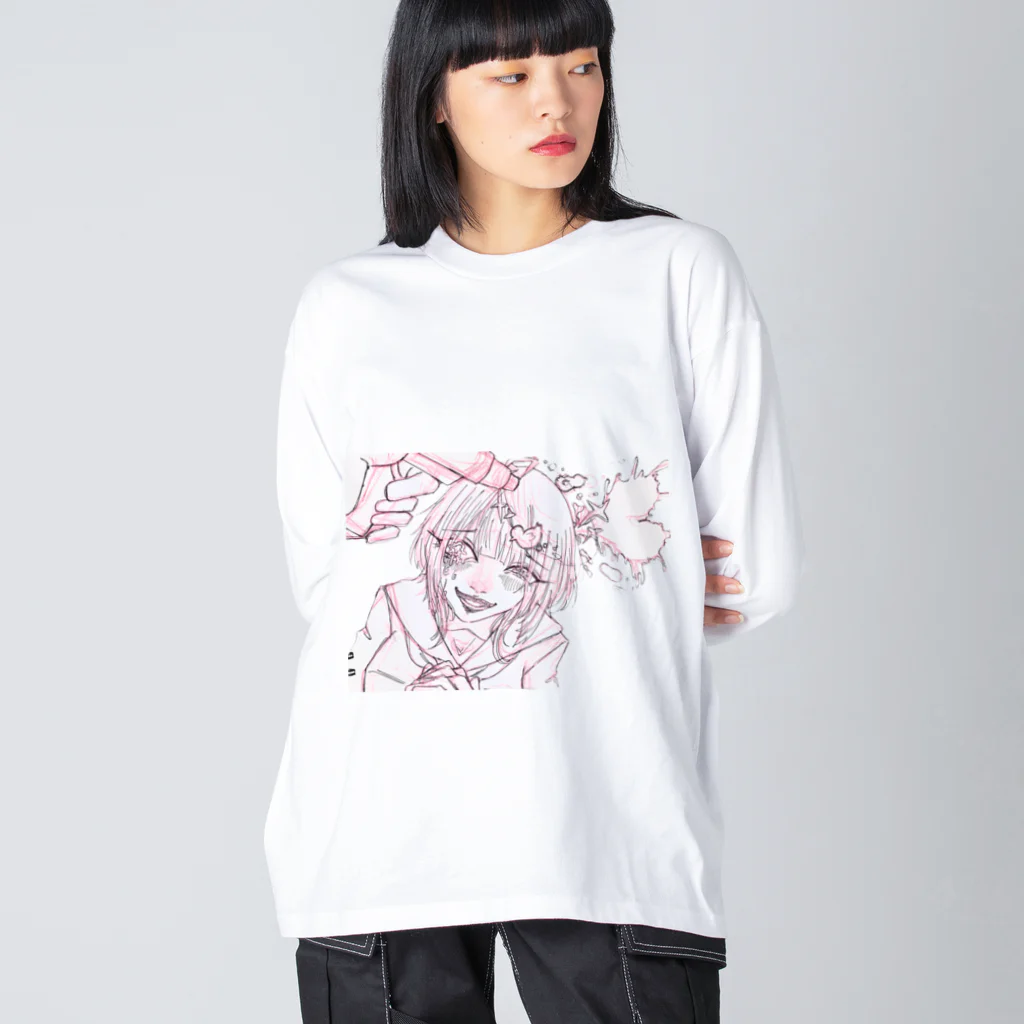 “ジブン”を描く魔法を。の狙い撃ち Big Long Sleeve T-Shirt