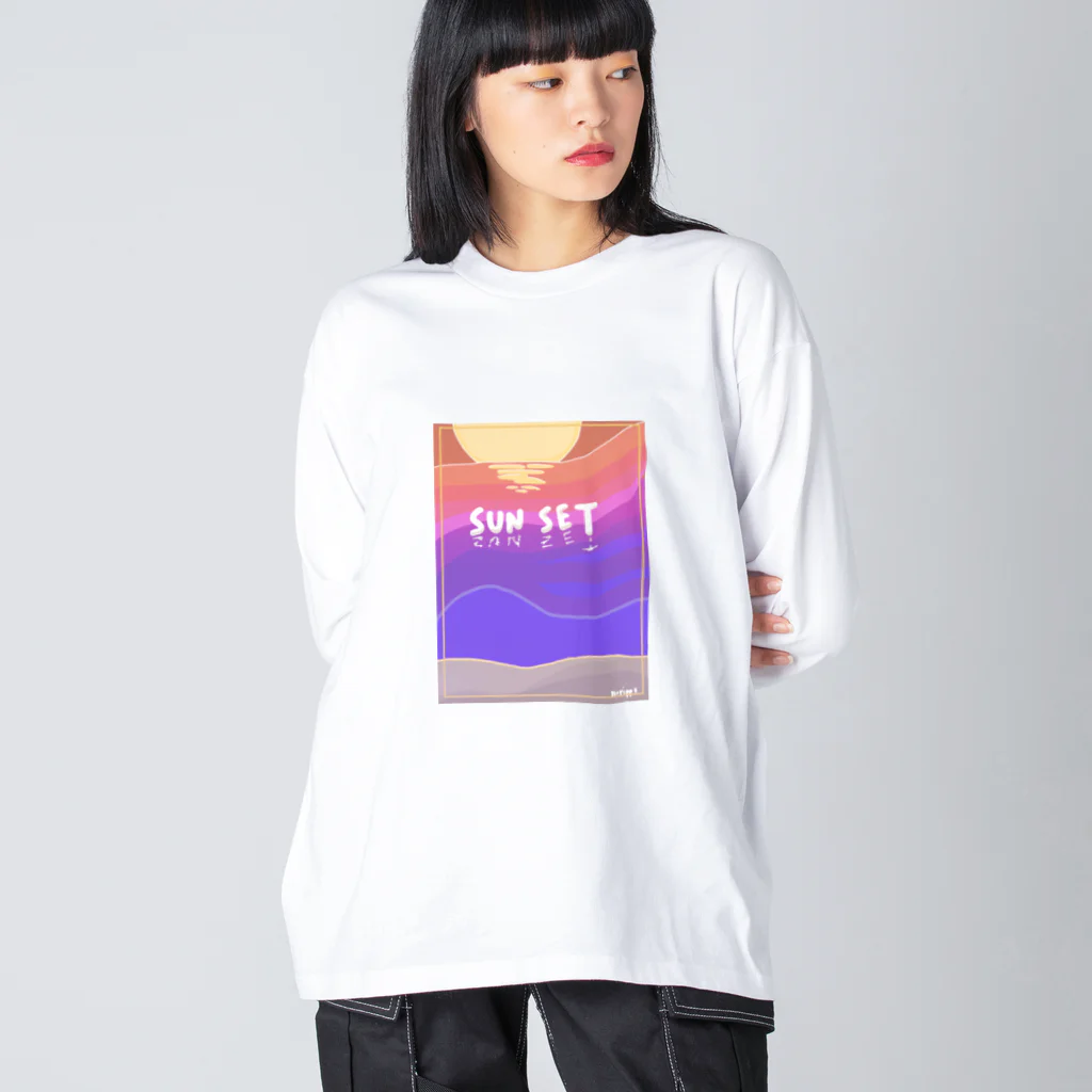 のりっぷすのsunset ビッグシルエットロングスリーブTシャツ