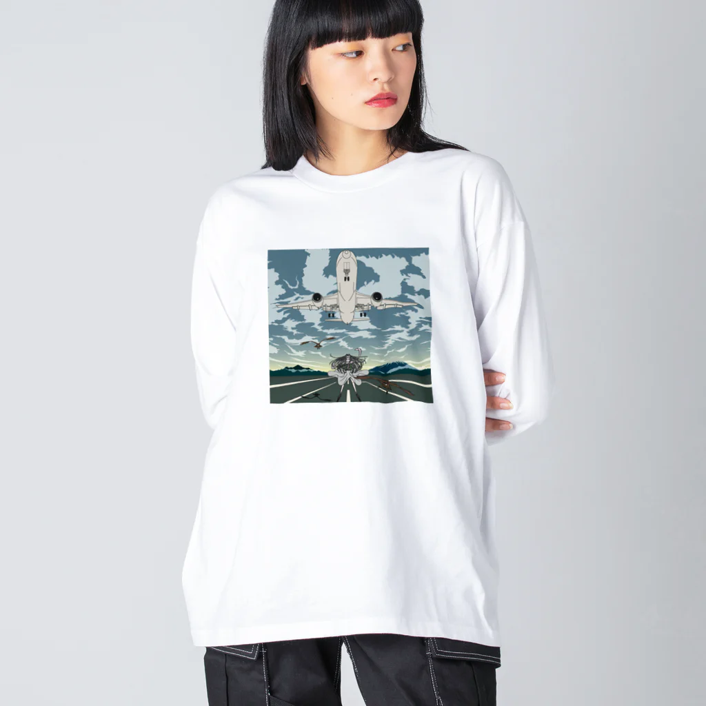 加藤 光雲のLanding ビッグシルエットロングスリーブTシャツ