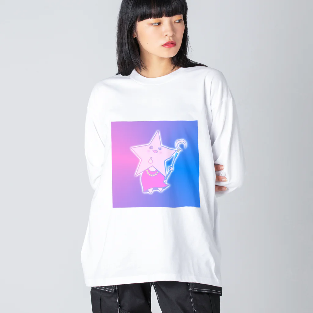 さきまるらんどの星しゃん⭐︎ ビッグシルエットロングスリーブTシャツ