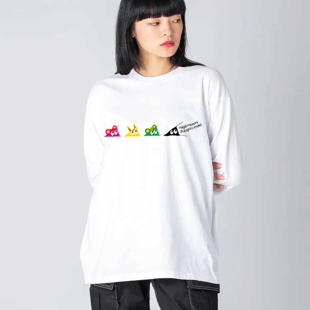 kyamiccoのwithスリスリくん ビッグシルエットロングスリーブTシャツ