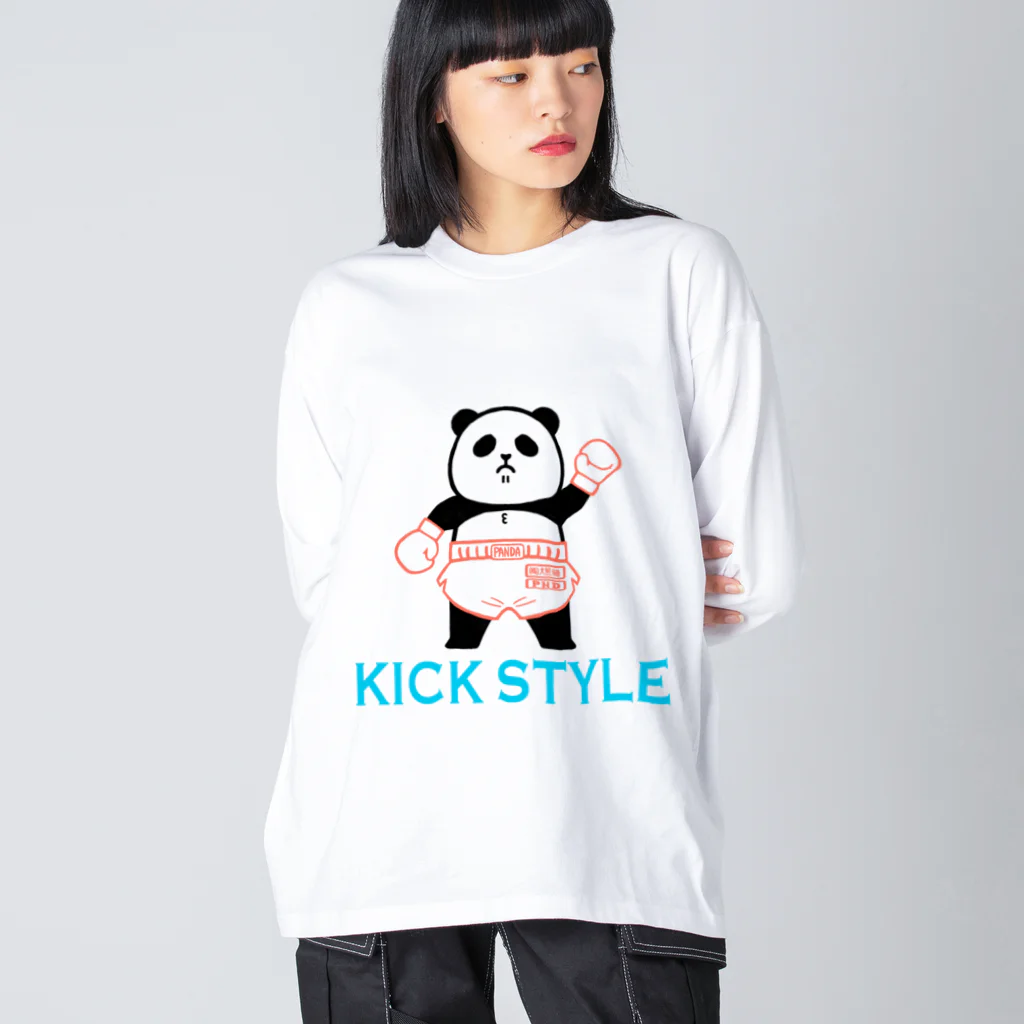 パンダプロレス&パンダジムのパンダプロレス キックボクシング Big Long Sleeve T-Shirt