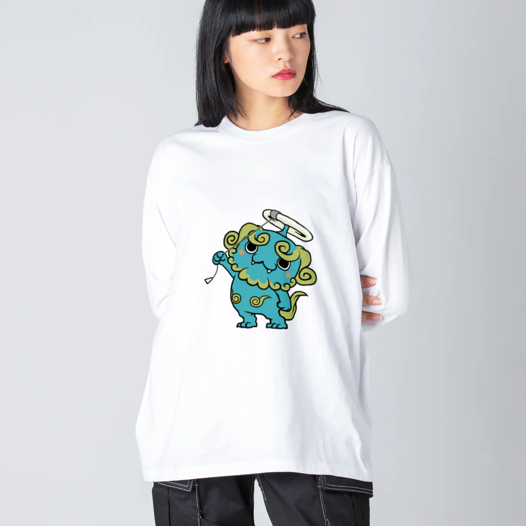 ケロケロワークスのエコ狛犬 Big Long Sleeve T-Shirt