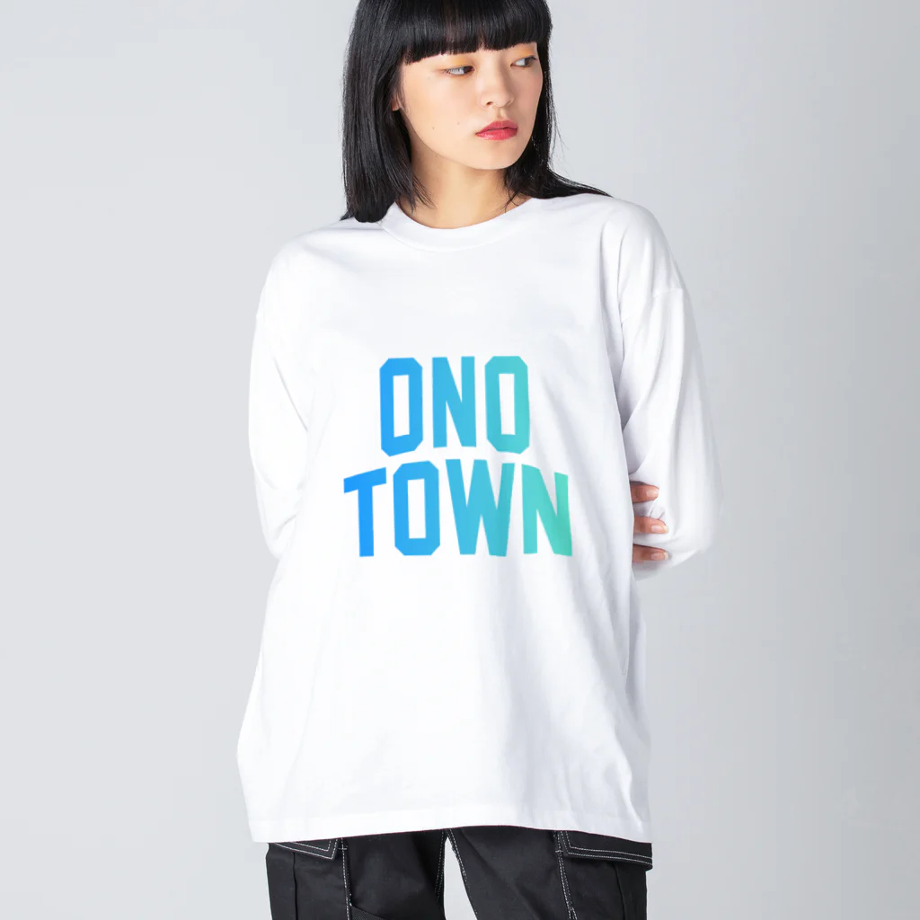 JIMOTOE Wear Local Japanの大野町 ONO TOWN ビッグシルエットロングスリーブTシャツ