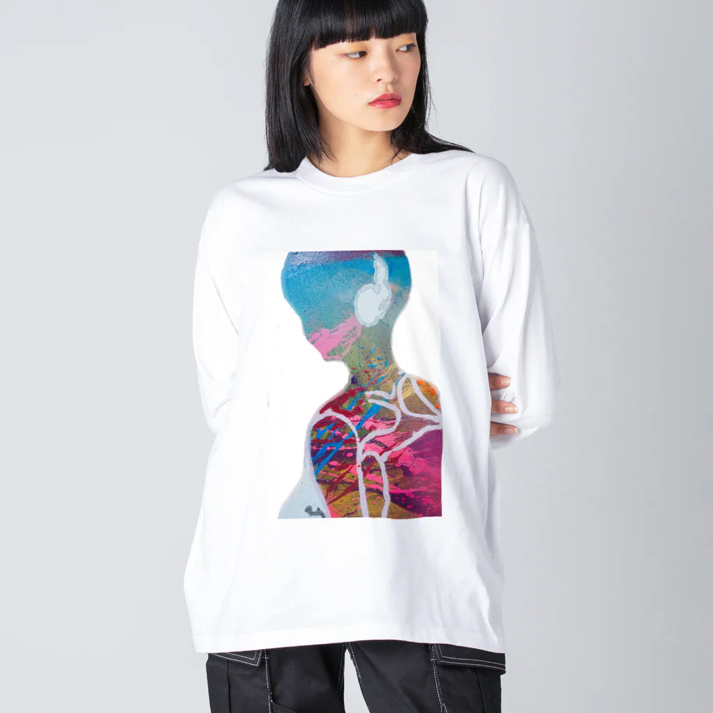 アート工房　甘月蝕(kanngesshoku)『TAaKA』のストアのCandy  ShowerR04 ～DDEPARTURES～ Big Long Sleeve T-Shirt