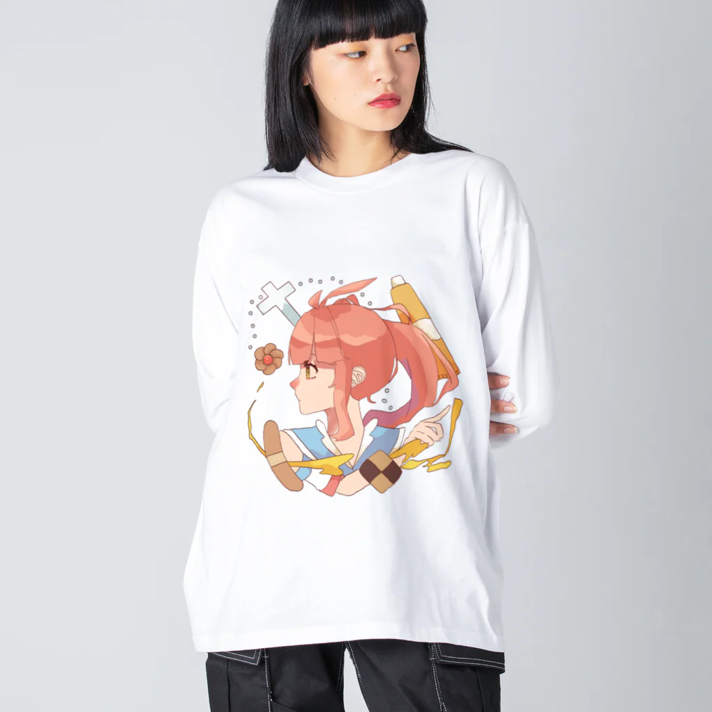 この世の終わりみてぇな浅葱共のグッズ持ち寄り集会場。の乃木悠里 round Big Long Sleeve T-Shirt