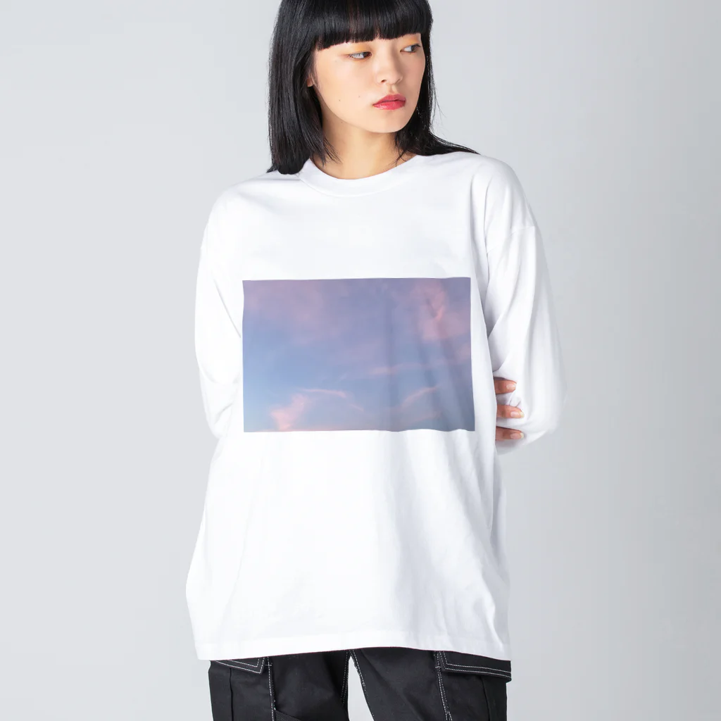 ___yusの八月の夕焼け ビッグシルエットロングスリーブTシャツ