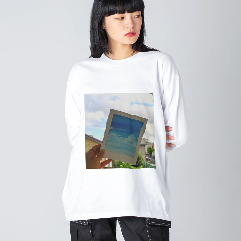キャンバスアート_ショップの青空と蒼空と Big Long Sleeve T-Shirt