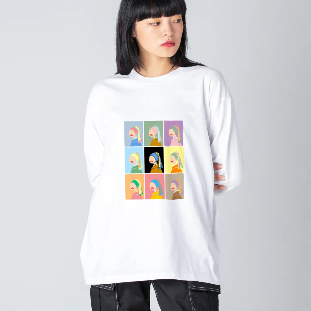 shix2のパール姉さん　勢揃いver.ﾌﾛﾝﾄﾌﾟﾘﾝﾄ Big Long Sleeve T-Shirt