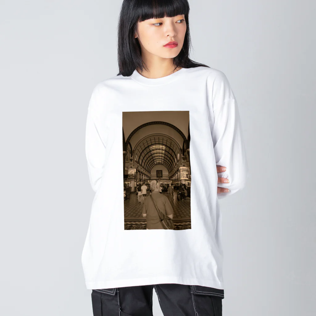 nrmhbのサイゴン中央郵便局 Big Long Sleeve T-Shirt