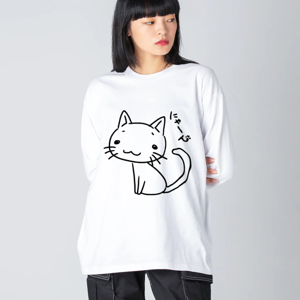 Riotoのにゃーん ビッグシルエットロングスリーブTシャツ