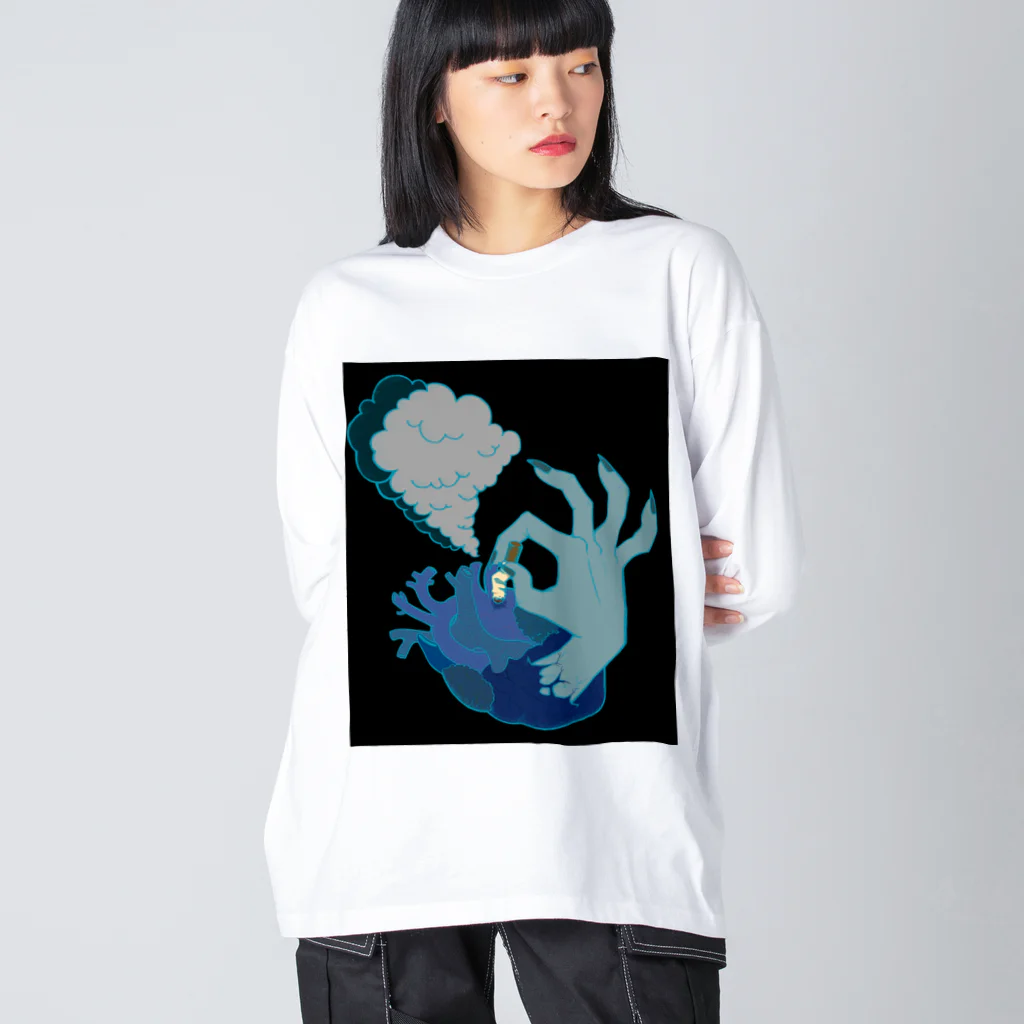 AppleS Headの物理的ハートブレイク Big Long Sleeve T-Shirt