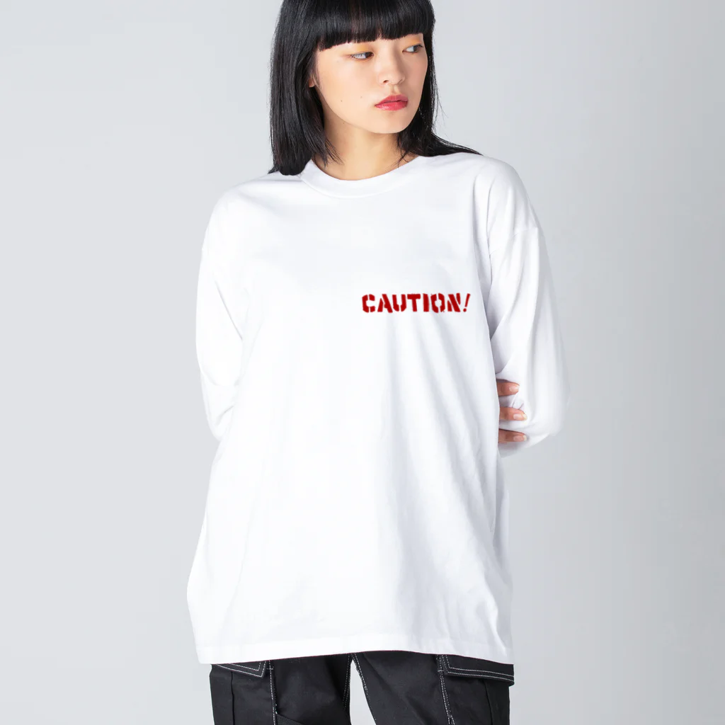 alt_203のCAUTION ビッグシルエットロングスリーブTシャツ