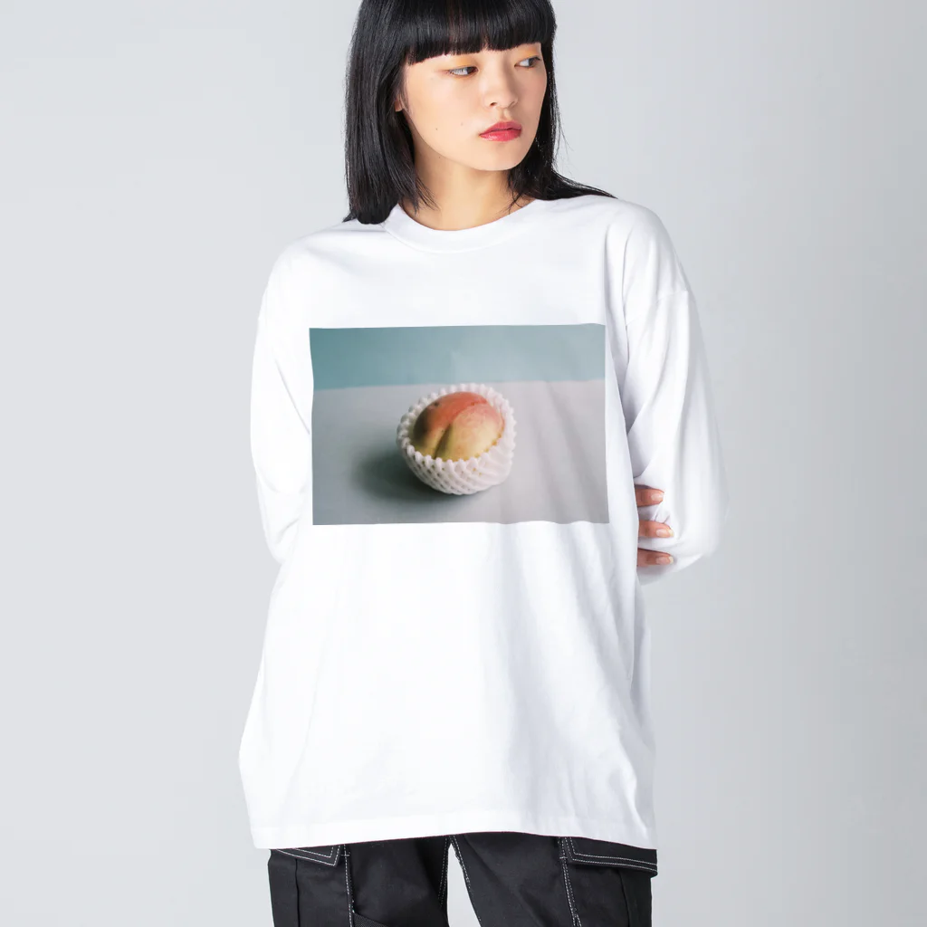 ubatamanoyumeのPeach ビッグシルエットロングスリーブTシャツ