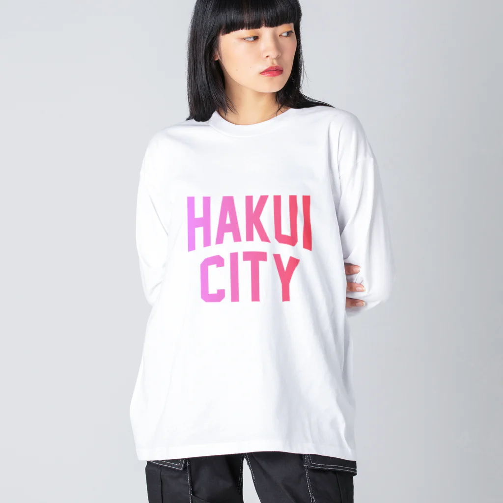 JIMOTOE Wear Local Japanの羽咋市 HAKUI CITY Big Long Sleeve T-Shirt