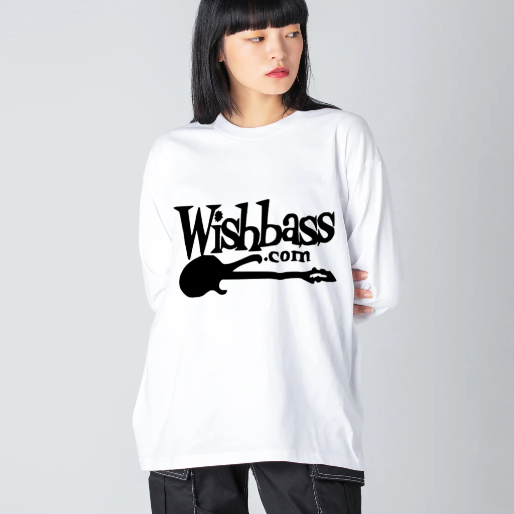Wishbass JapanのWishbass Tee (Black Logo) ビッグシルエットロングスリーブTシャツ