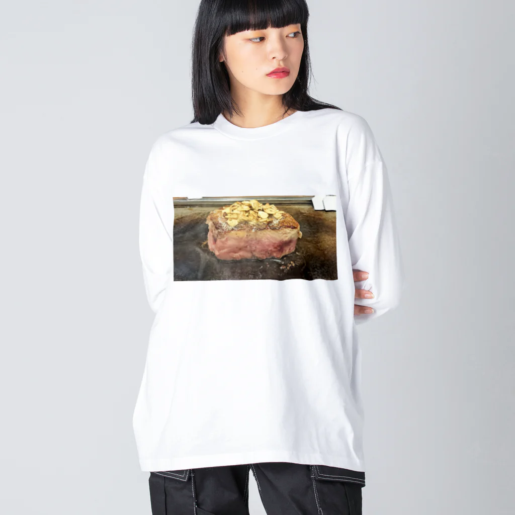 豆柴ビーンのお店のかたまり肉 Big Long Sleeve T-Shirt