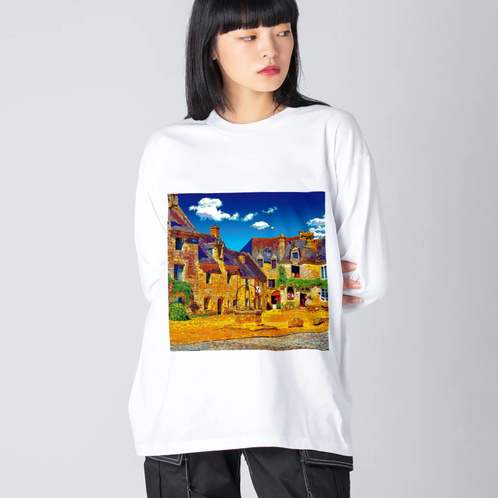 GALLERY misutawoのフランス ロクロナンの街角 Big Long Sleeve T-Shirt