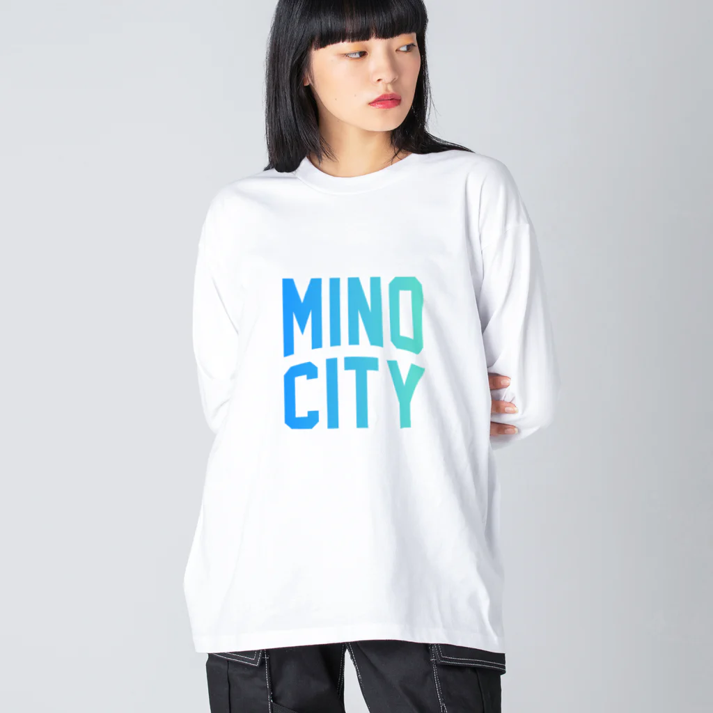 JIMOTOE Wear Local Japanの美濃市 MINO CITY Big Long Sleeve T-Shirt