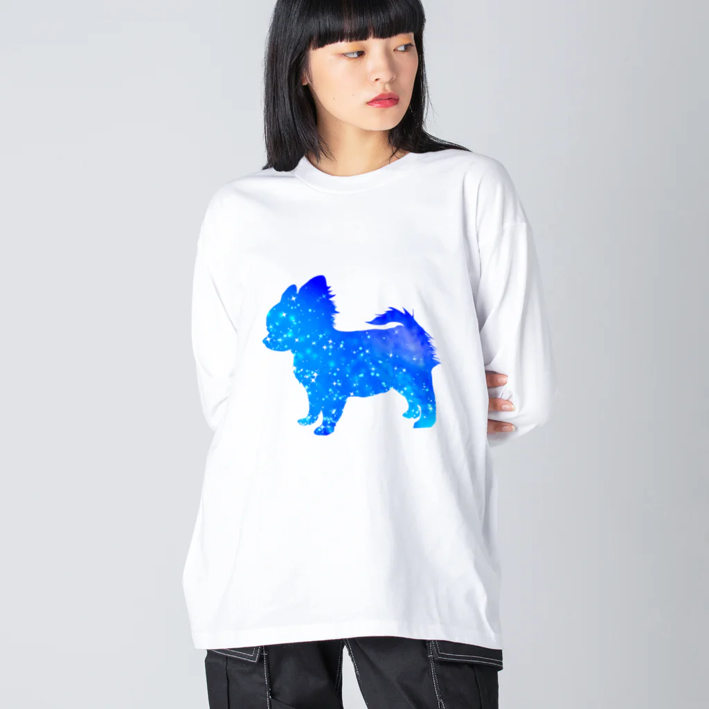 chicodeza by suzuriの星のチワワ Big Long Sleeve T-Shirt