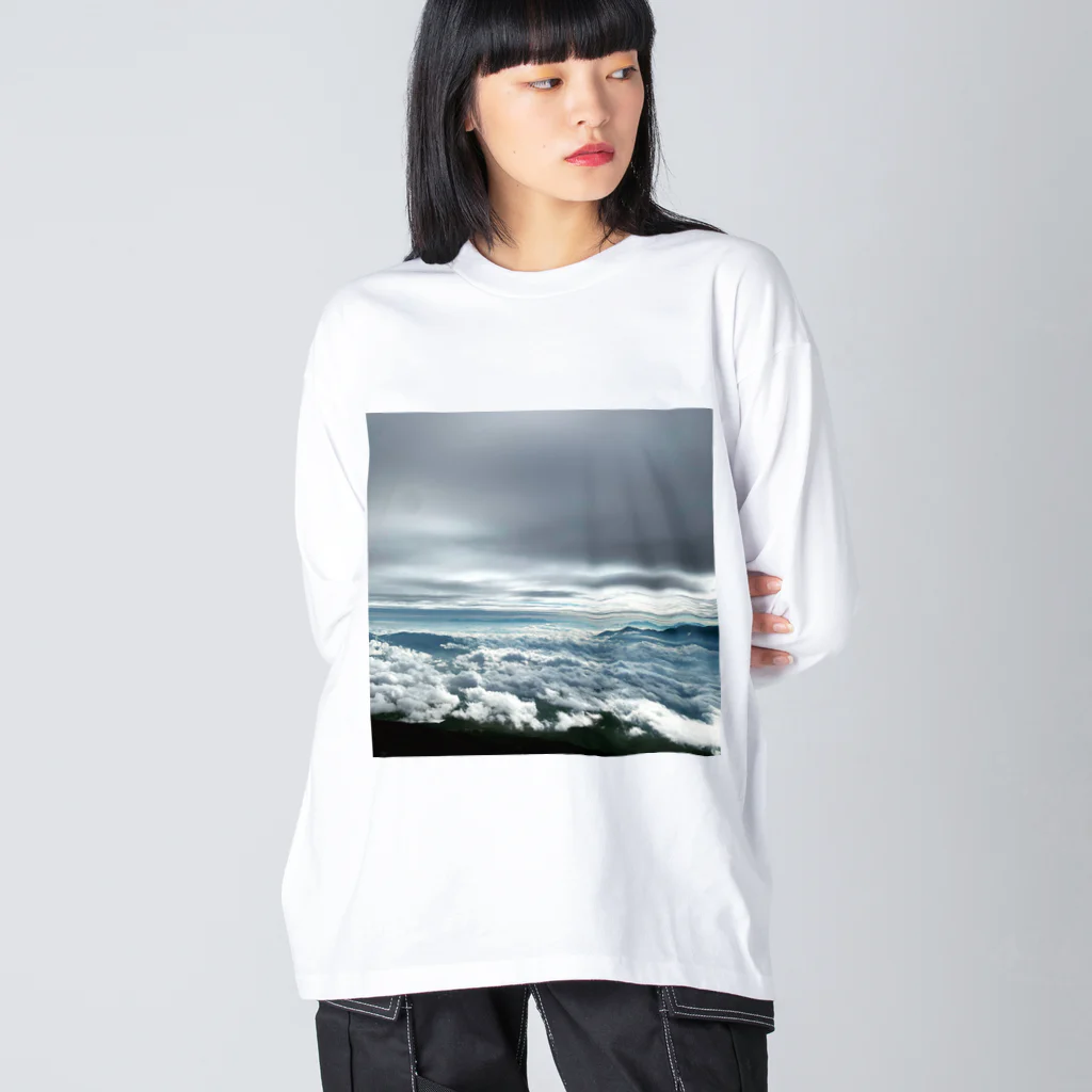 タツノオトシゴローズのsea ​​of ​​clouds Big Long Sleeve T-Shirt