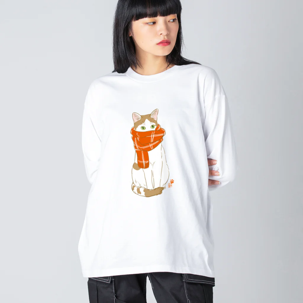 元祖ふとねこ堂のえりまき Big Long Sleeve T-Shirt