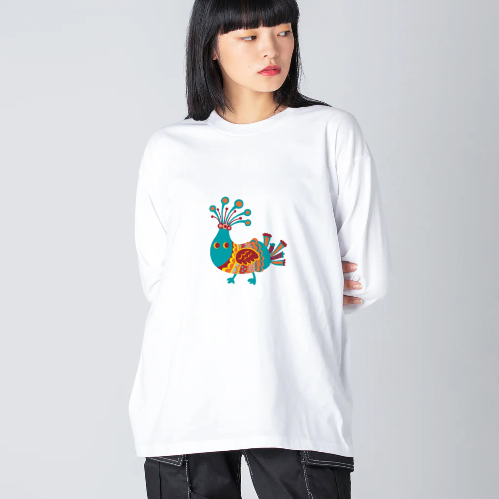 Wonder Bird Forestのふしぎの森の仲間たち[WBF003] ビッグシルエットロングスリーブTシャツ