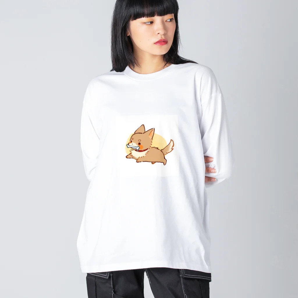 .°ஐ.*まりる°ஐ.*のしばわん ビッグシルエットロングスリーブTシャツ