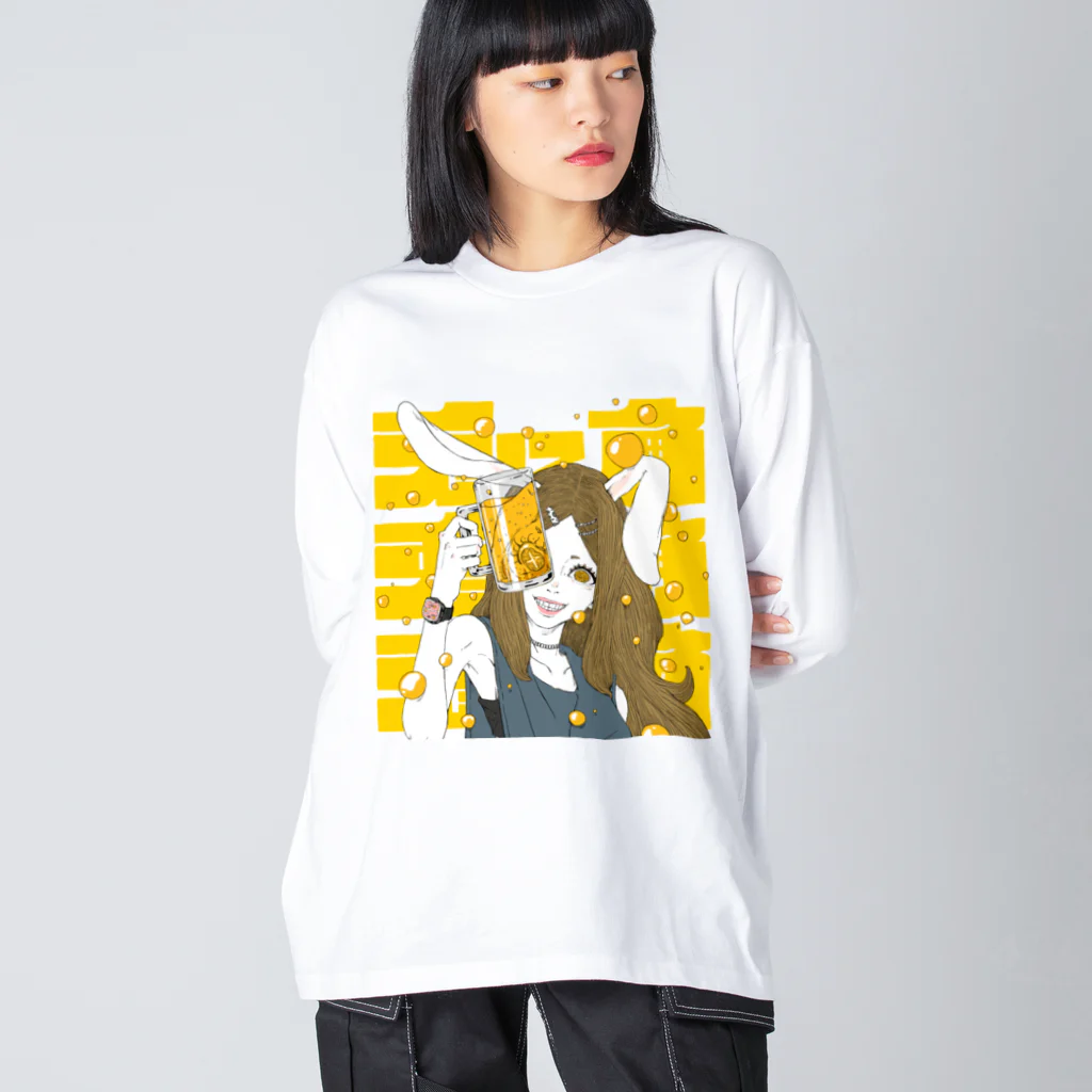 9 10 9（ qu / ten / qu ）の兎に角 Big Long Sleeve T-Shirt
