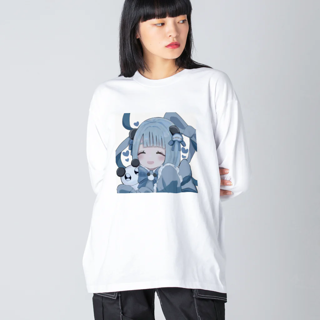 kodo_kodoのパンダのサブカル女の子 ビッグシルエットロングスリーブTシャツ